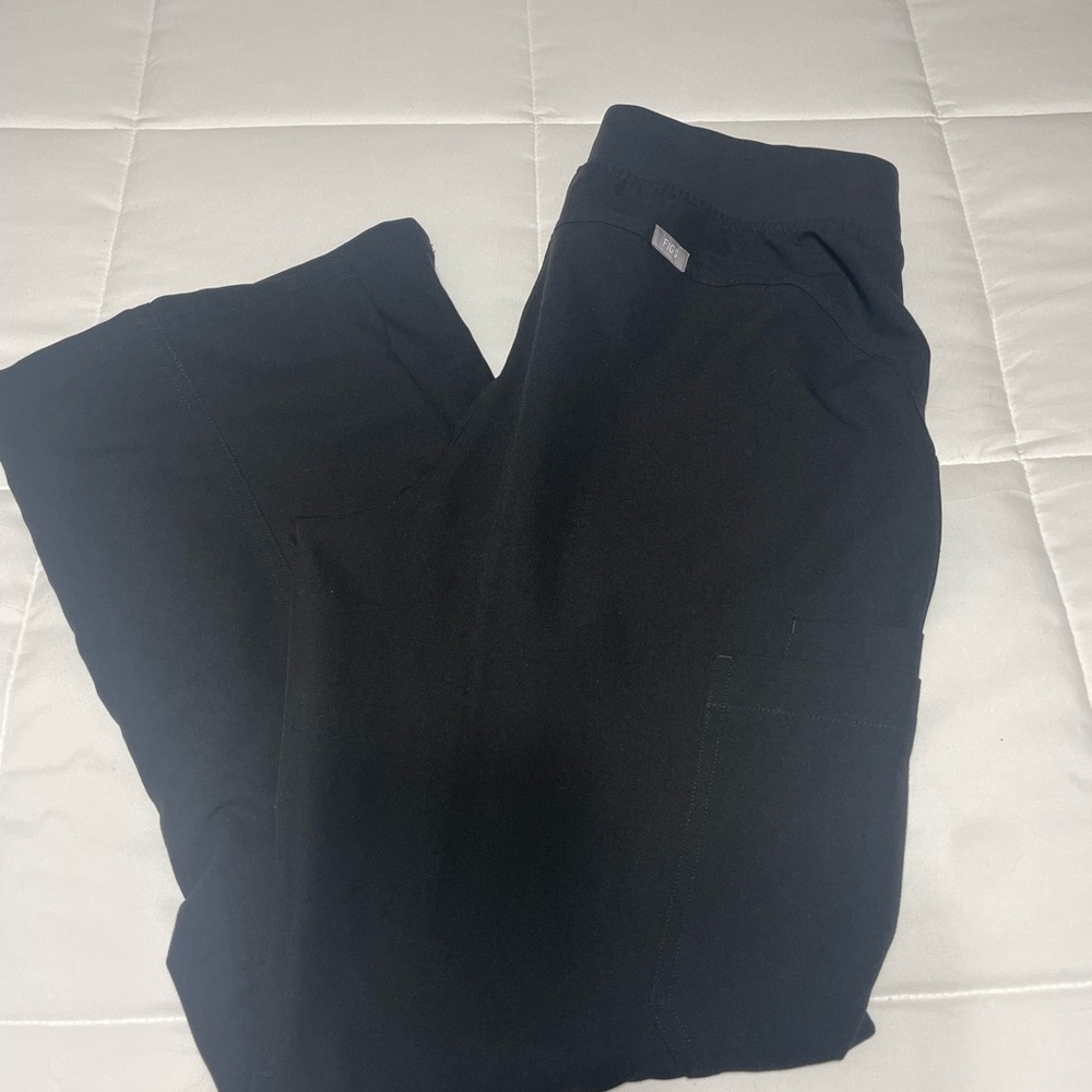 FIGS Black Technical Collection Scrub Pants